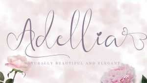 Adellia Script Font › Fontesk