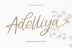 Adelliya Script Font