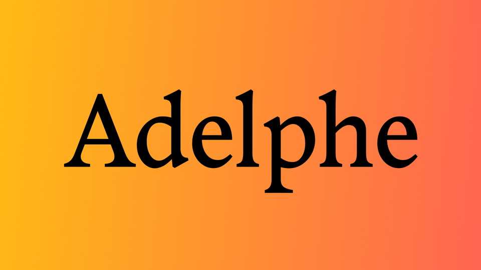 Adelphe Font Family › Fontesk