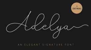 Adelya Script Font › Fontesk