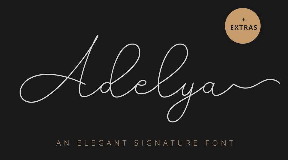 Adelya Script Font › Fontesk