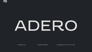 Adero Font Family › Fontesk