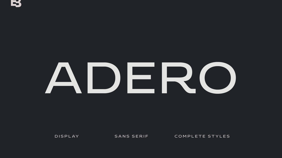 Adero Font Family › Fontesk
