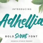 Adhellia Script Font