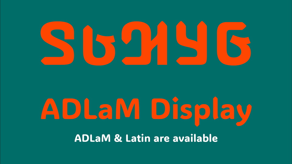 ADLaM Display Font › Fontesk
