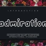 Admiration Display Font