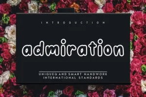 Admiration Display Font