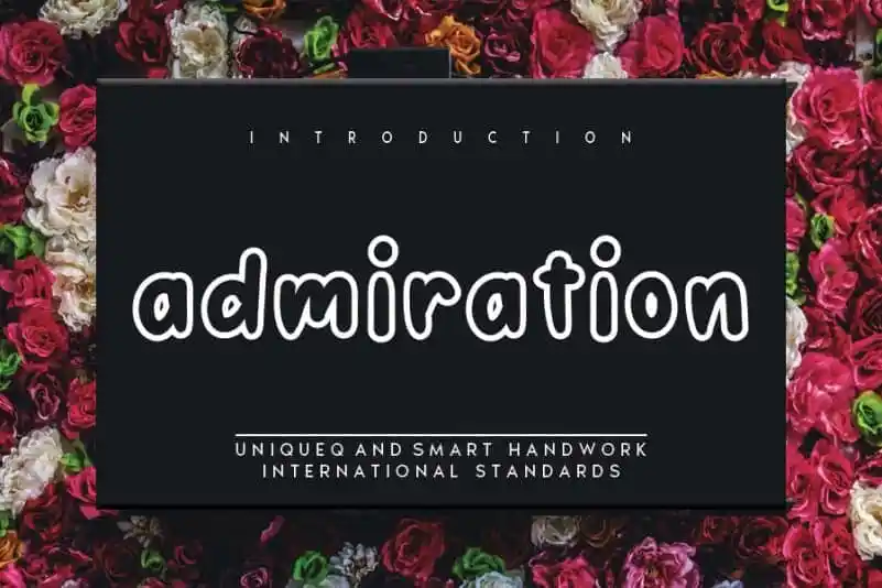 Admiration Display Font