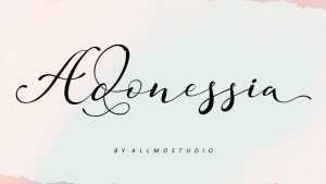 Adonessia Script Font › Fontesk