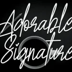 Adorable Signature Handwritten Font