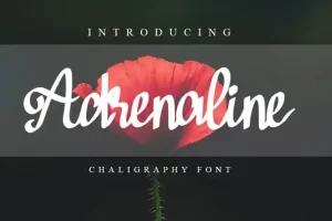 Adrenaline Brush Font