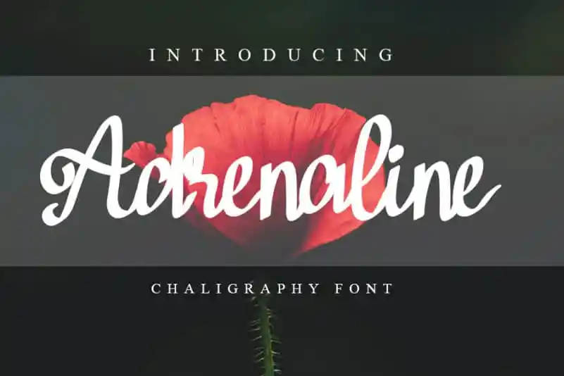 Adrenaline Brush Font