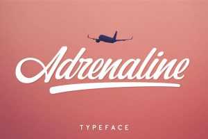 Adrenaline Script Font