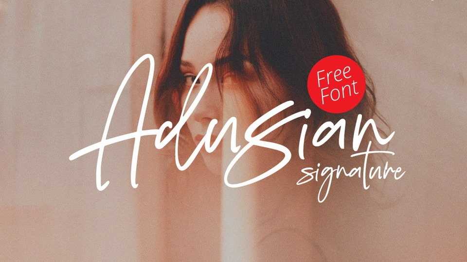 Adusian Signature Font › Fontesk