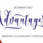 Advantages Calligraphy Font