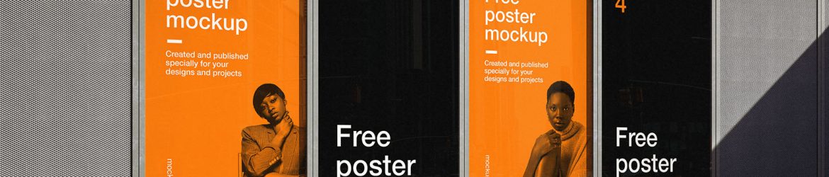 Advertisement wall mockup - Instant Download