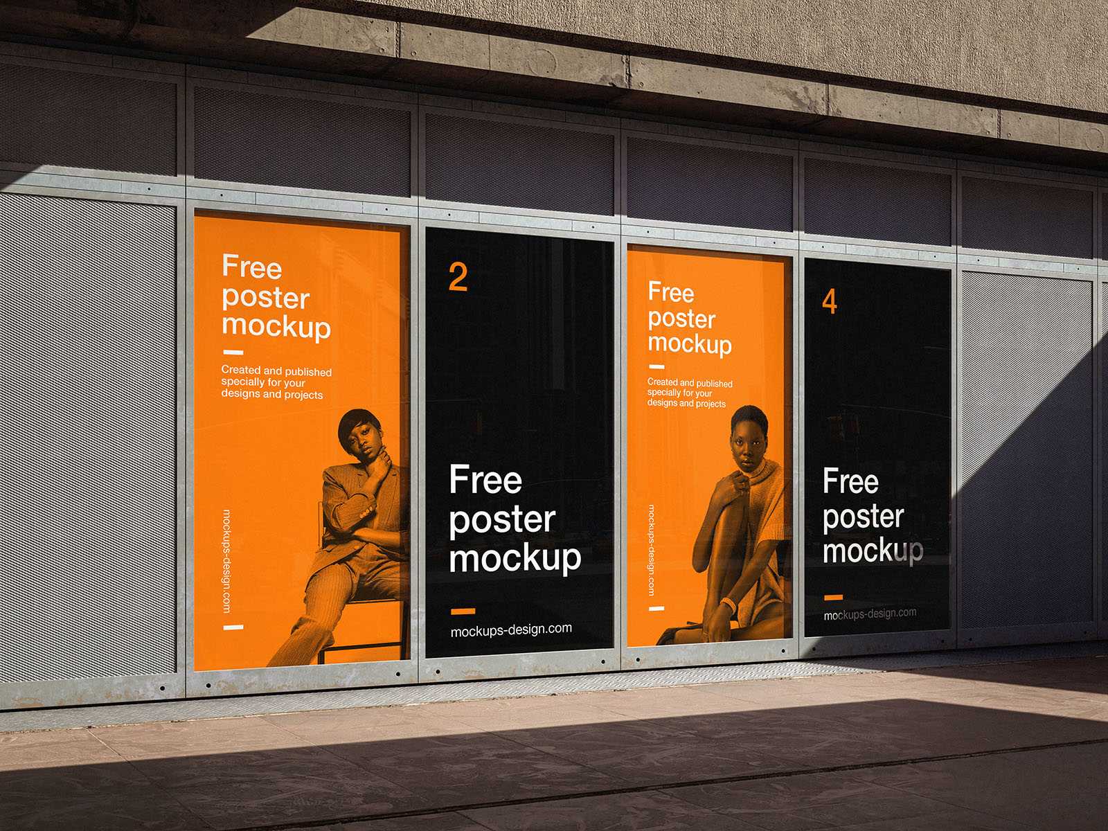 Advertisement wall mockup - Instant Download