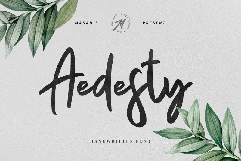 Aedesty Handwritten Font
