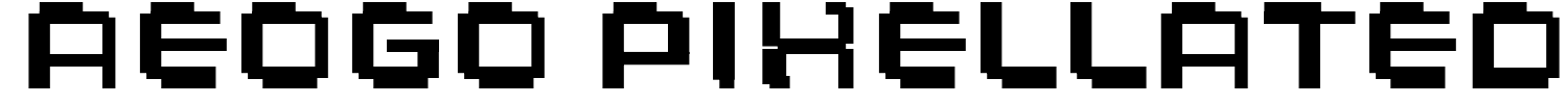 Aeogo Pixellated Font