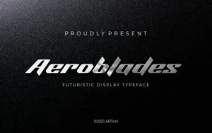 Aeroblade Display Font