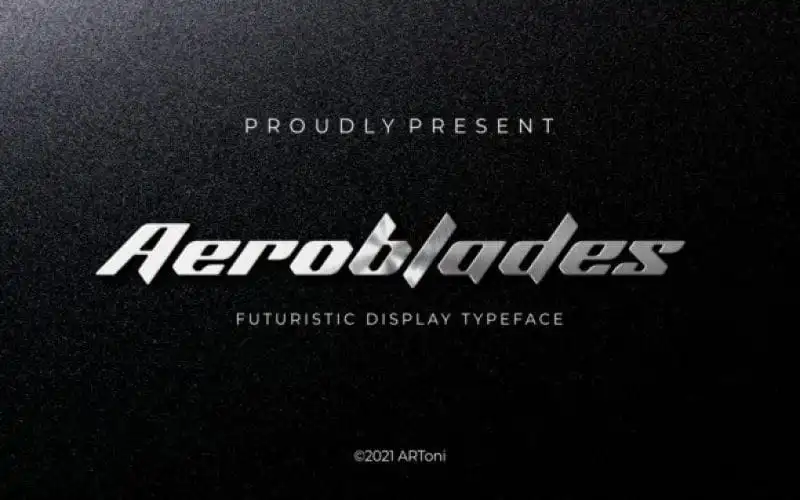 Aeroblade Display Font