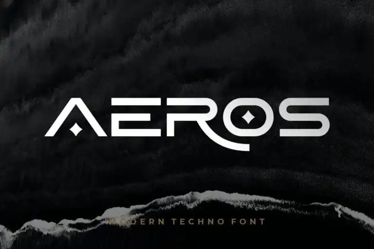 Aeros Display Font