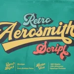 Aerosmith Script Font - Fonte Grátis Aerosmith Script Font