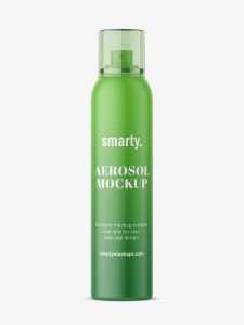 Aerosol bottle mock-up