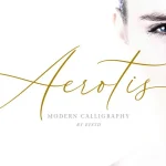 Aerotis Calligraphy Font - Fonte Grátis Aerotis Calligraphy Font