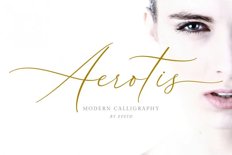 Aerotis Calligraphy Font