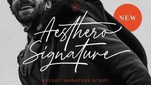 Aesthero Script Font › Fontesk