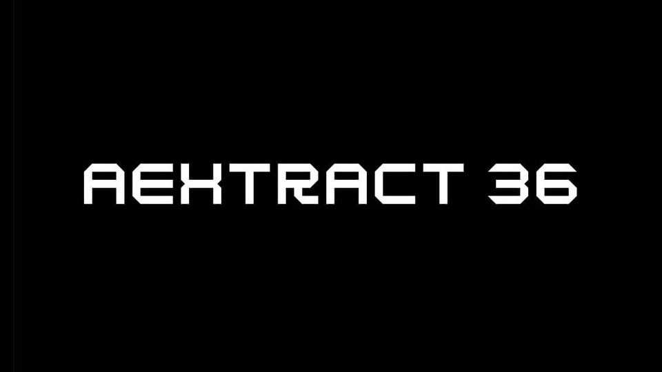 Aextract 36 Font › Fontesk