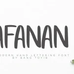 AFANAN Brush Font