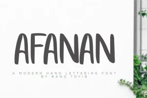 AFANAN Brush Font