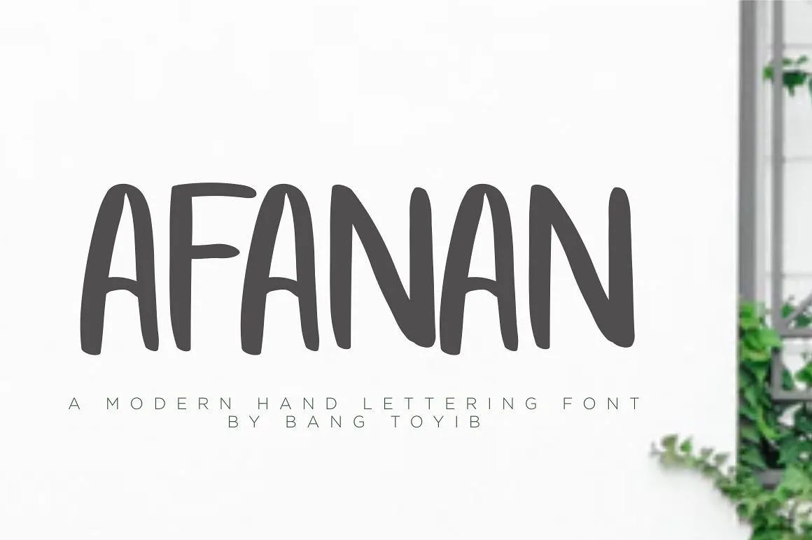 AFANAN Brush Font