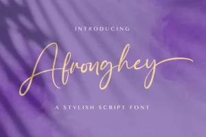 Afronghey Script Font