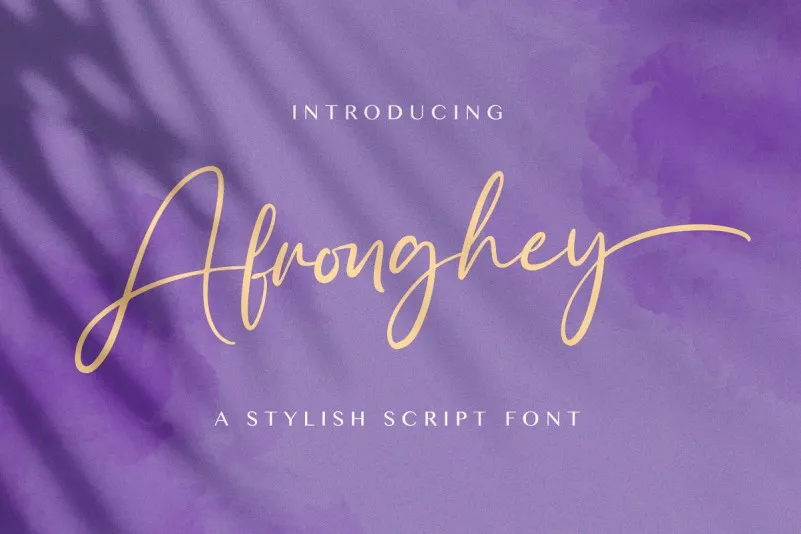 Afronghey Script Font