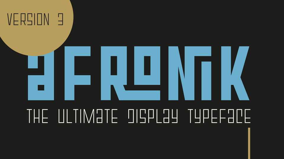 Afronik V3 Font Family › Fontesk