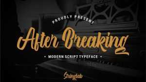 After Breaking Font › Fontesk