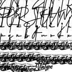 Mapa de caracteres da fonte After Breakup Font