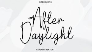 After Daylight Font › Fontesk