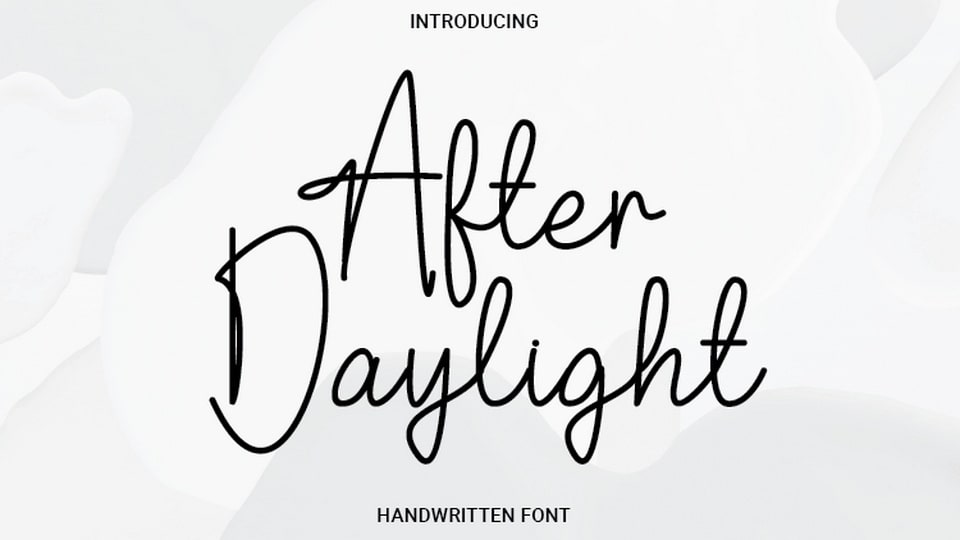 After Daylight Font › Fontesk