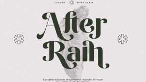 After Rain Font › Fontesk