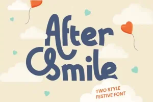 After Smile Display Font
