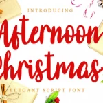 Afternoon Christmas Script Font - Fonte Grátis Afternoon Christmas Script Font