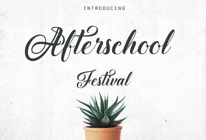 Afterschool Festival Font