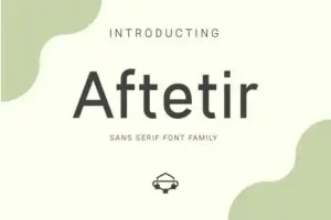 Aftetir Sans Serif Font
