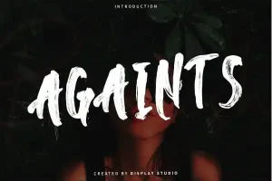 Against Brush Font