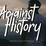 Against History Font - Fonte Grátis Against History Font