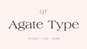 Agate Type Font Family › Fontesk